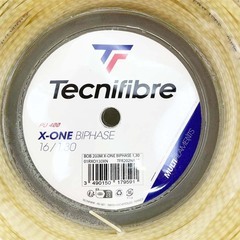 【未使用】テクニファイバー Tecnifibre 硬式 テニス ストリング ガット X-ONE BIPHASE エックスワン バイフェイズ 200ｍ ロール ナチュラル 01RXO130XN 1.30mmの画像