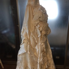 フルオーダーオールシルクビジューウェディングドレス　デザイナー一点物 の画像