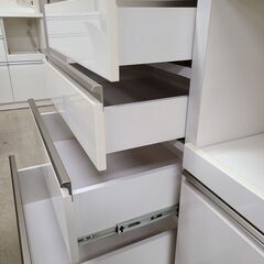 J1613　【リユースのサカイ柏店】　NITORI　ニトリ　キッチンボード　ゾロ100KB　ホワイト　クリーニング済みの画像