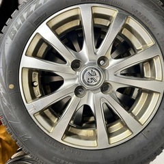 ブリジストン VRX2 2022 室内保管極上スタッドレス タイヤホイールセット 155 65 14  軽自動車に使用してましたの画像