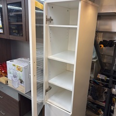 配達可【スリム食器棚】【スリム収納】クリーニング済み【管理番号11410】町の画像
