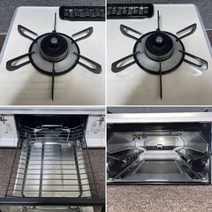 パロマ ガスコンロ グランドシェフ IC-A67WCH-R ハイグレード Paloma グリル付き 2口ガステーブル GRAND CHEF 水なし両面焼き ガラストップの画像