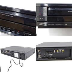サンヨー ビデオデッキ VHS VZ-P10 SANYO リモコン付きの画像