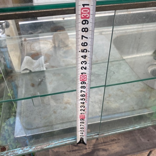 ガラス製2段ショーケース 昭和レトロ 古民具 ガラス飾り棚 【公式通販】