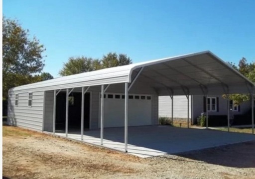 電気シャッター/勝手口付き アメリカンガレージ