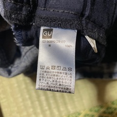GU ガールズ　デニムウエストギャザーパンツの画像