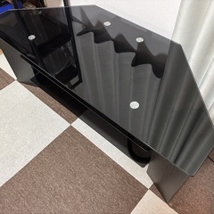 テレビ台 ガラス コーナー置き可の画像