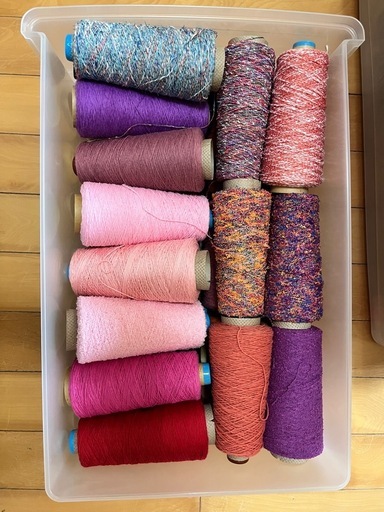 コーン巻き　毛糸　約100個　さをり