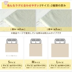 ラグ下敷きマット　ごろんの画像