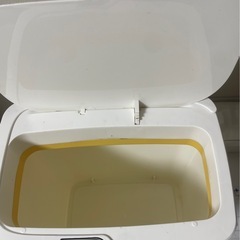 自動開閉ゴミ箱　ゴールド×白の画像