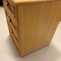 ラタン調　ミニラックの画像
