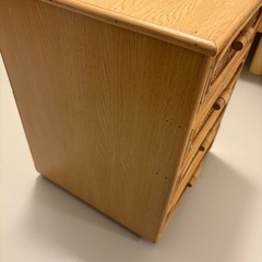 ラタン調　ミニラックの画像