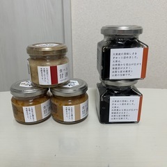 瓶詰めの佃煮、食べる甘酒の画像