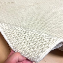 ラグ　ホワイトの画像