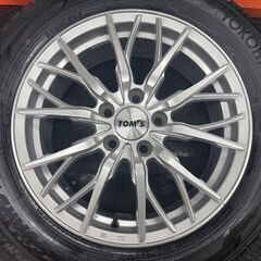 YOKOHAMA iG60 215/60R17 スタッドレス トヨタ TOM’S TH01 トムス 純正OPホイール 17インチ 7J5HPCD114.3+48 エスティマ CHR等 (STB039)の画像