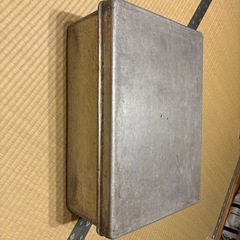アンティーク　昭和　衣装ケース　ブリキ缶の画像