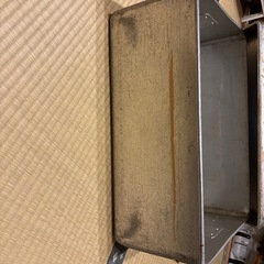 アンティーク　昭和　衣装ケース　ブリキ缶の画像
