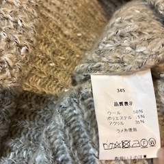 ボリューム袖ニットカーディガンの画像