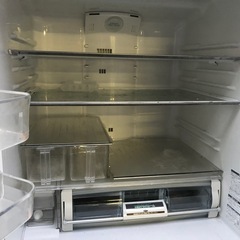 大容量615L HITACHI ガラストップ 6ドア冷蔵庫 2016年製 R-X6200F（ZT）真空チルド　の画像