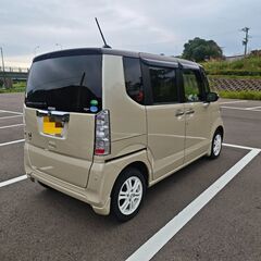 H29 Honda N box SSパッケージ2トーンカラースタイル４WD 両側電スラ シートヒーター シートバックテーブル ETC フルセグナビ etc...の画像