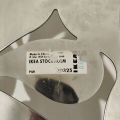 IKEA ストックホルムボウル ステンレススチール 花型ボウル　シルバーの画像