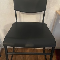 IKEA 美品 スツール ハイチェア カウンターチェア 2脚セット ブラックの画像