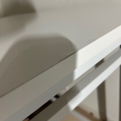 山善 L字デスク 白 幅90cm 引き出し付きの画像