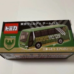 東京ヴェルディ　オフィシャルチームバス　三菱ふそう　エアロクィーン　未開封 特注トミカ Jリーグ サッカーの画像