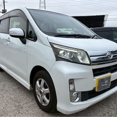 【支払総額13.8万円】後期型ムーヴカスタム車検令和8年6月即日納車okスマアシ付きフルセグTV Bluetooth バックカメラの画像