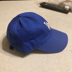 ドジャースキャップ帽子　フリーサイズ　浅く被りたい方用　目立った汚れはありません。の画像