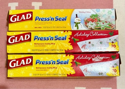 GLAD press'n seal プレスシール　ホリデー限定　日本未入荷