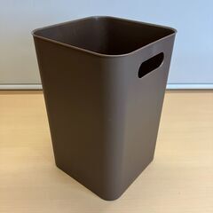 袋が見えにくい カバー付きダストボックス・ゴミ箱（ブラウン）の画像