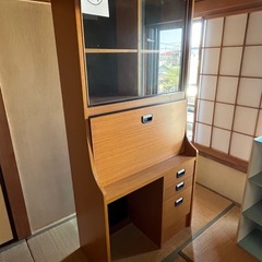 収納付き学習机椅子セットの画像