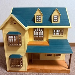 シルバニアファミリー 3階建てハウス　1999年廃盤 緑の丘の大きな家の画像