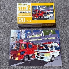 くもん ジグソーパズル STEP 2 いくぞ はたらくくるまの画像