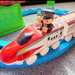 おまけ付き★おおきなターミナルブロックワゴン こまち車両付きの画像