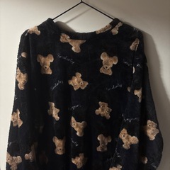くまもこ②ルームウェアロング丈4Lの画像