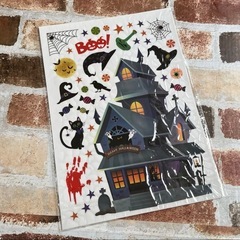 ハロウィンステッカー ハロウィン デコレーション はがせる ウォールステッカー の画像