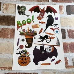 ハロウィンステッカー ハロウィン デコレーション はがせる ウォールステッカー の画像