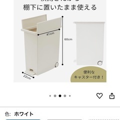 KEYUCA ケユカ ごみ箱 両開き ダストボックス 白 27Lの画像
