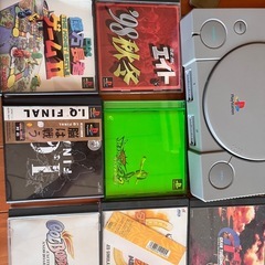 PlayStation本体　ソフト7本の画像