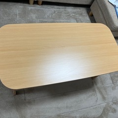 センターテーブル 折りたたみ ローテーブル 木製 幅100cm リビングテーブル 折り畳み 一人暮らし おしゃれの画像