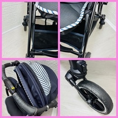 ［美品✨］ 手洗い清掃済み❗️　pigeon ランフィ リノン RB0L ベビーカー　両対面式　シングルタイヤ　福岡の画像
