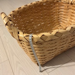竹製籠　大小2個の画像