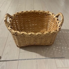 竹製籠　大小2個の画像