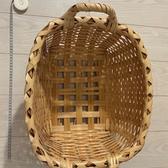 竹製籠　大小2個の画像