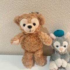 【ディズニー】ダッフィーandジェラトーニ　ぬいぐるみの画像