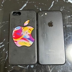 iPhone7艶なしブラック258GBジャンクの画像