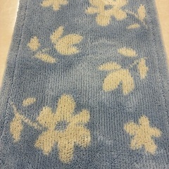 マット花柄ブルーの画像