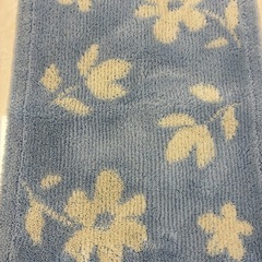 マット花柄ブルーの画像